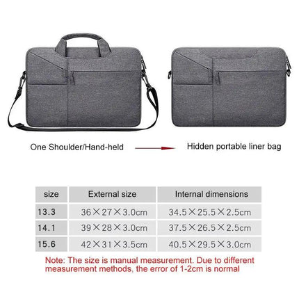 Waterproof One-Shoulder Handbag for 15.6 Inch Laptops