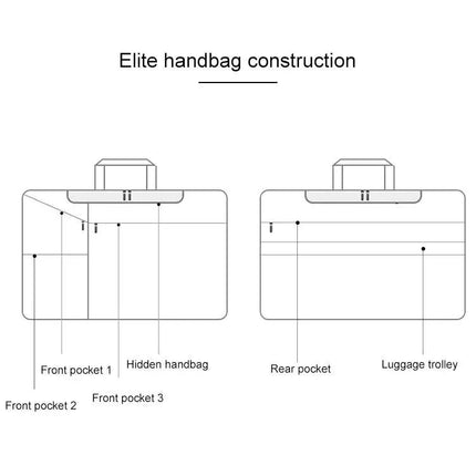 Waterproof One-Shoulder Handbag for 15.6 Inch Laptops