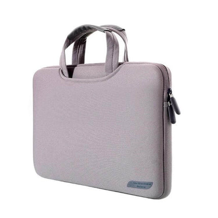 12-Inch Laptop Sleeve Bag for Everyday Portable Protection - gray padded carrying sleeve with handles and zippered closure