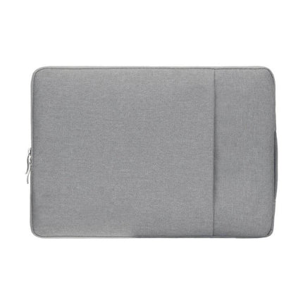POFOKO Denim Business Laptop Bag for 12.5-13 Inch Laptops slim grey denim sleeve with retractable handle and double compartments