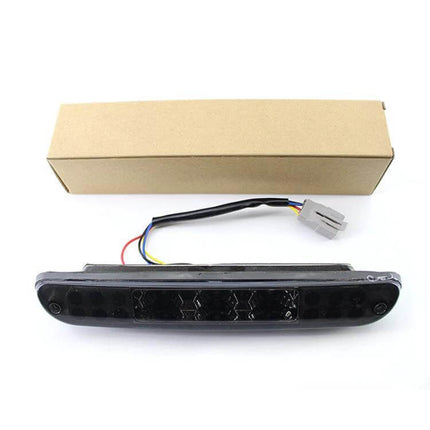 LED High Mount Brake Light for Ford F-Series Super Duty black smoked LED high mount brake light with wiring harness and box