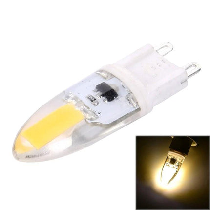 Dimmable Light Bulb for Everyday Home and Office Use - G9 LED bulb showing clear casing and warm adjustable light for desk and living areas