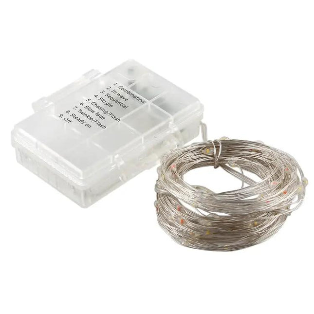 Battery-Operated Fairy String Lights With Remote Control Color Changing