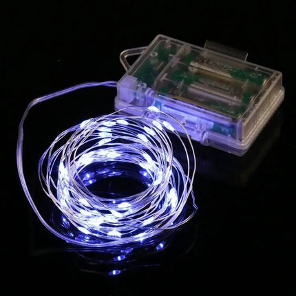 Battery-Operated Fairy String Lights With Remote Control Color Changing