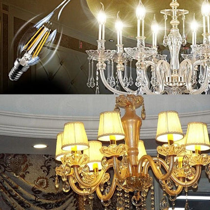 Apiciform Retro LED Bulb for Everyday Home Lighting in chandelier and bedside lamp scenes, 360-degree beam, even warm illumination