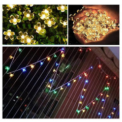 Enchanting 6m 40 LED Cherry Blossom Decorative Fairy Lights - Battery Operated