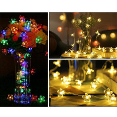 Enchanting 6m 40 LED Cherry Blossom Decorative Fairy Lights - Battery Operated