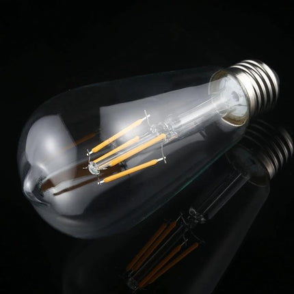 Retro LED Filament Bulb for Everyday Home Lighting Ambience — vintage-style 360° LED filament bulb for ambient living room, kitchen, hallway lighting