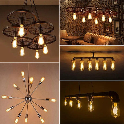 Retro LED Filament Bulb for Everyday Home Lighting Ambience vintage-style chandelier and industrial fixtures providing warm 360-degree ambient glow