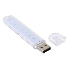 Portable 3W USB LED Book Light with 8 SMDs for Night Reading