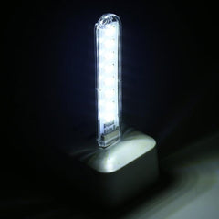 Portable 3W USB LED Book Light with 8 SMDs for Night Reading