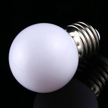 LED Light Bulb for Home Decor and Everyday Ambient Use shown as a compact white globe bulb for warm ambient DIY lighting