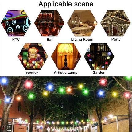 LED Light Bulb for Home Decor and Everyday Ambient Use - multicolor string lights for parties, living room, garden, festival and DIY decor