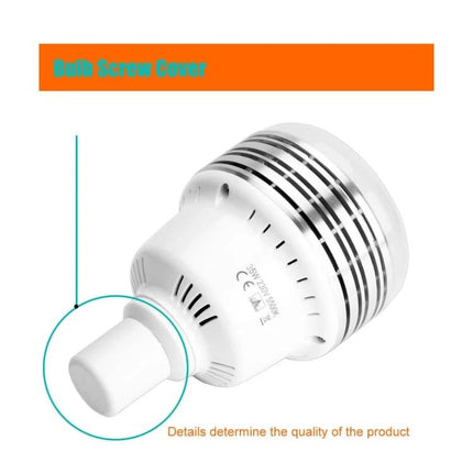 Manto Light Bulb for Home Photography and Video white LED bulb with screw cover and heat sink, even illumination for product photos and videos