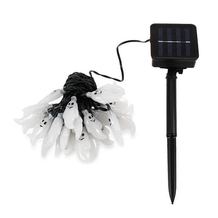 Ghost Shape Solar LED String Lights For Outdoor Garden Decor