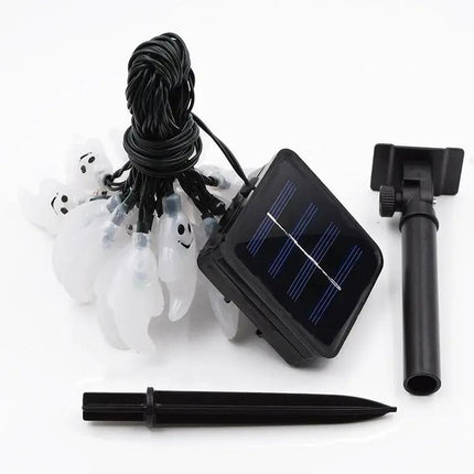 Ghost Shape Solar LED String Lights For Outdoor Garden Decor