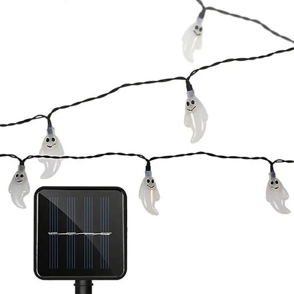 Ghost Shape Solar LED String Lights For Outdoor Garden Decor