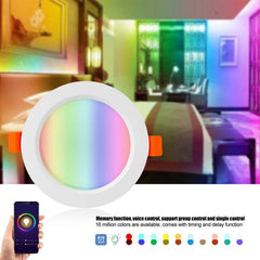 Foco de luz descendente inteligente con atenuación RGB y WIFI