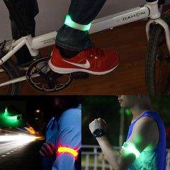 LED Safety Light Strap with CR2032 Battery Power