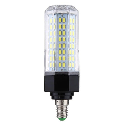 Practical LED Bulb for Everyday Home and Office Lighting — clear corn-style LED bulb with many chips, energy-efficient long-lasting illumination for rooms and desks
