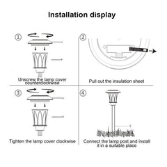 Elegant Solar-Powered LED Garden Lamp - Waterproof Outdoor Lighting for Gardens and Patios