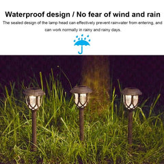 Elegant Solar-Powered LED Garden Lamp - Waterproof Outdoor Lighting for Gardens and Patios