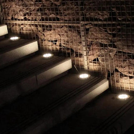 2 Pack Solar Underground Garden Lights For Walkways