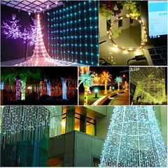 USB LED Decorative Light Strip - Blue & White Festival Lamp