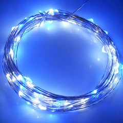 USB LED Decorative Light Strip - Blue & White Festival Lamp