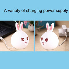 Charming 7-Color Mood Light with USB Charging Rabbit Design