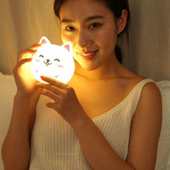 Charming 7-Color Mood Light with USB Charging Rabbit Design