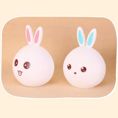 Charming 7-Color Mood Light with USB Charging Rabbit Design