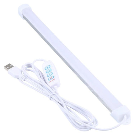Compact LED Light Tube for Everyday Home and Desk Use - slim USB-powered LED tube with inline control for adjustable desk and reading lighting