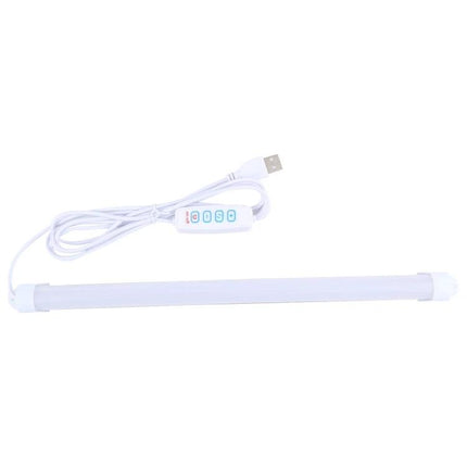 Compact LED Light Tube for Everyday Home and Desk Use - slim USB-powered LED tube with adjustable touch controls for desk reading and task lighting