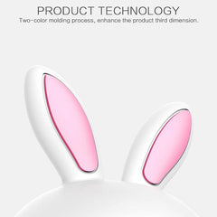 Whimsical Rabbit 3D LED Night Light with USB Recharge, Color-Changing Design