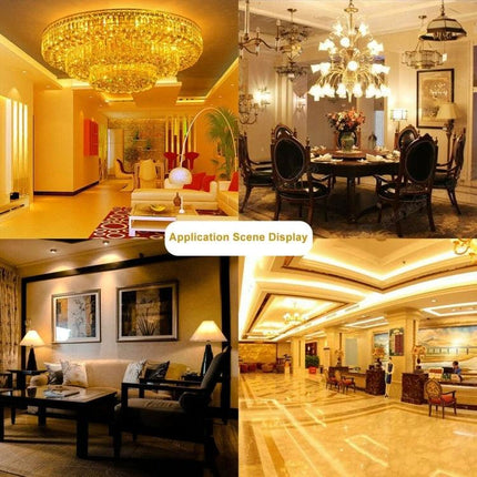 Soft Warm LED Corn Light for Daily Home Use illuminating cozy living room, dining area, hallway and lounge with soft warm glow