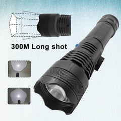 Ultra-Compact USB Rechargeable XPE LED Spotlight Flashlight