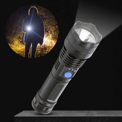 Ultra-Compact USB Rechargeable XPE LED Spotlight Flashlight