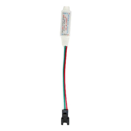 Wireless Flowing Water Controller For LED Strip Lights compact Bluetooth 12–24V controller module with RGB wires and connector
