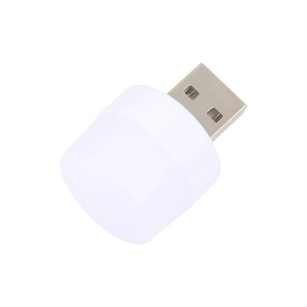 Essential USB Night Light for Bedside and Travel Use - compact USB plug-in night light with soft dual-color glow for bedside reading and travel