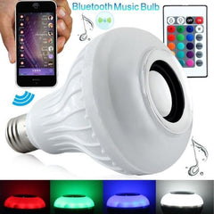 Smart E27 LED Bulb with Bluetooth Speaker and Remote Control