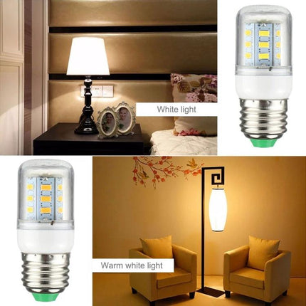 A Practical LED Bulb for Everyday Home Lighting Needs - energy-efficient LED showing white and warm white light in living room and bedside lamp