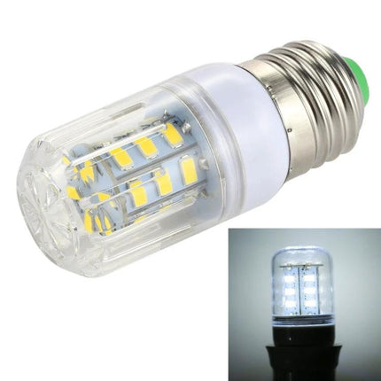 Energy-Efficient LED Bulb for Daily Home Lighting Needs - compact corn-style LED bulb showing multiple SMD chips and bright white light