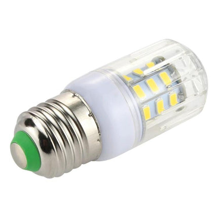 Energy-Efficient LED Bulb for Daily Home Lighting Needs showing compact LED corn-style bulb with E26 base