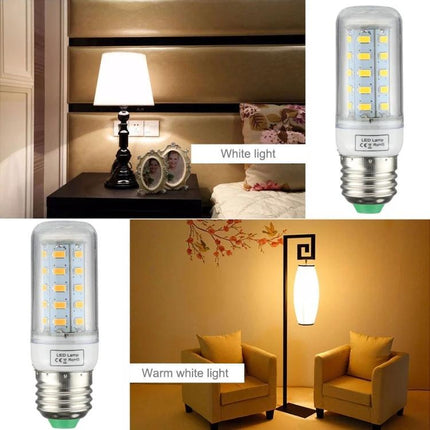 Energy-Saving Bulb For Everyday Home And Office Lighting - LED bulb showing white and warm white bedside and living room use