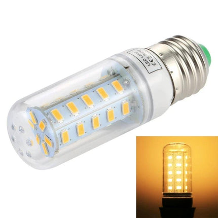 Energy-Saving Bulb For Everyday Home And Office Lighting LED corn bulb with clear cover, warm white illumination for lamps and fixtures