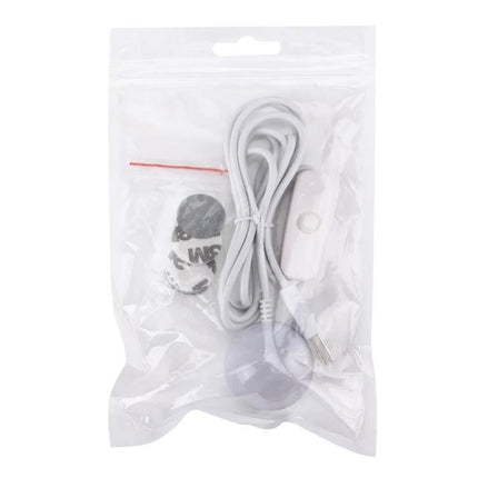 Compact USB Light for Travel and Daily Illumination Needs - packaged USB-powered light with magnetic base, inline switch, and long cable for travel and study