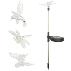 Garden Pathway Decorative Light with Bird, Dragonfly, and Butterfly Design