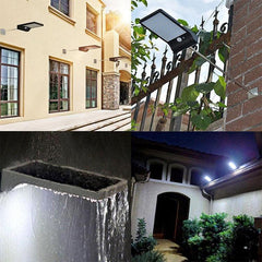 Solar-Powered 48 LED Waterproof Garden Wall Light with Motion Sensor - 450 Lumens, Eco-Friendly Outdoor Lighting Solution