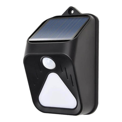 Solar Burglar Alarm Light With Motion Sensor For Outdoor Use - black solar-powered motion sensor alarm for farms, villas, warehouses (compact outdoor unit)